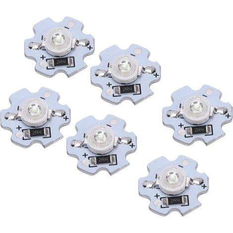 Puces LED, 25pcs Perles de Lampe LED, Puce LED Haute Puissance 200LM 3W 5V, Lampe LED SMD Puce Ampoule pour Luminaires de Bricolage, Panneaux Muraux 3D (Lumière naturelle) (1/4)