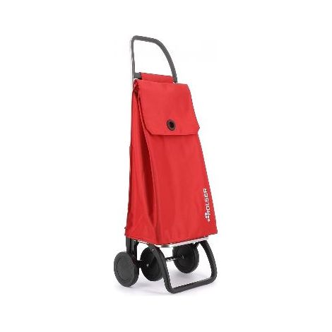 FPLUS carro comp.4r.akanto mf4 rojo , Carro Rolser de aluminio de 2/4 ruedas, para evitar cargas innecesarias. En posición de dos ruedas para llevar detrás cuando está vacío, y emp