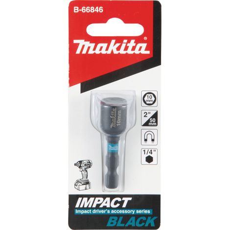 Makita Steckschlüssel 10 mm Impact Black SW10 1/4 Zoll Sechskantaufnahme B-66846
