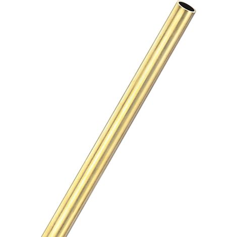M METERXITY Brass Tube Straight 10mm OD x 300mm Length 1mm Thick Brass Rod Round Bar for Construction, Machining, DIY, Handmade Projects, Model (1/5)