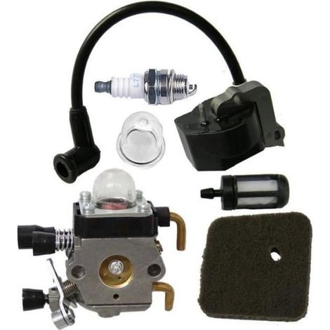 Carburateur Bobine d'Allumage Bougie Filtre pour Débroussailleuse Coupe-bordure STIHL FS38 FS55 FC55 FS45 FS46 KM55 HS45 (1/3)