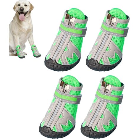 Bottes pour Chien, Chaussures pour Chien antidérapantes Protecteur de Patte  Bottes pour chiens de 5 tailles avec semelle en caoutchouc robuste, bottes pour (1/5)