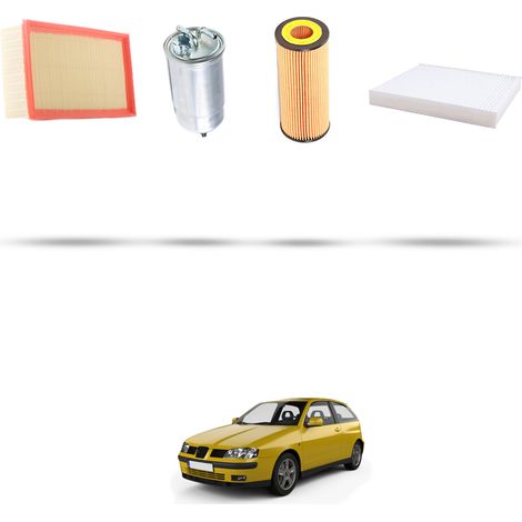 Kit tagliando 4 filtri compatibile con Seat Ibiza II 1.9 SDI 50kw Dal 1999 (1/5)