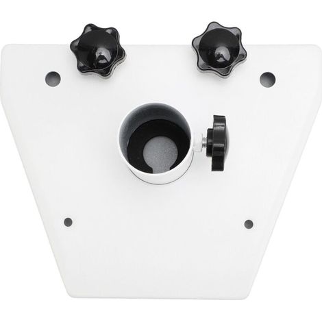 Adattatore per tubo di supporto per tetto in acciaio Allial, per montaggio su palo per internet satellitare, per Starlink Gen 3 V3, bianco opaco standard. (1/5)