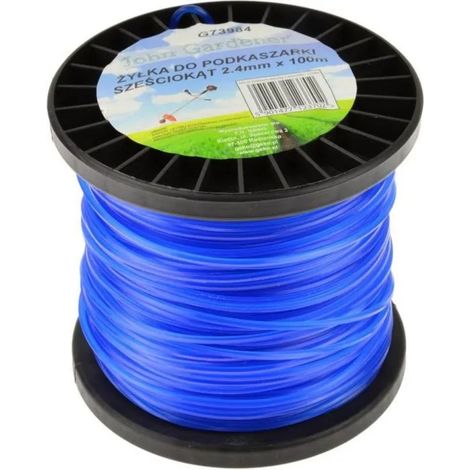 Sechskant-Trimmerfaden 2,4 mm x 100 m (24)