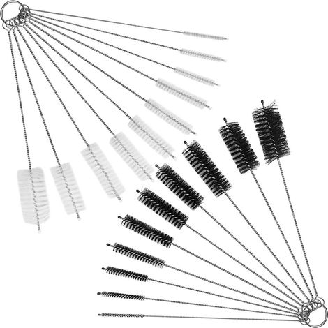 Jeu de 2 brosses de nettoyage, brosse à bouteille en nylon 8 pouces, brosse pour pailles, accessoire d’entretien (1/5)
