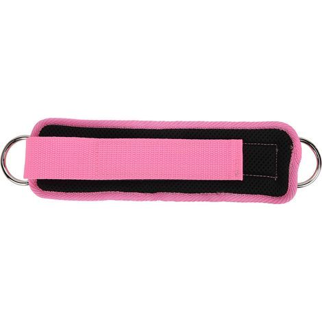 Fitness-Knöchelriemen für Kabelzugmaschinen, verstellbare Neoprenriemen mit doppelten D-Ringen (rosa) (1/5)