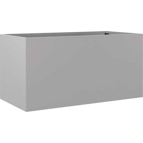 Planter Silver 62x30x29 cm Galvanised Steel vidaXL