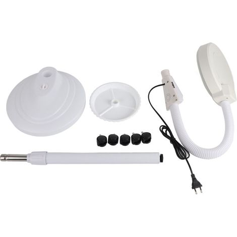 Verstellbare Sticklampe, LED-Kaltlichtlampe mit Lupe, Wimpernverlängerungslampe, Augenschutz, schattenlose Schönheitslampe, Stehlampe (europäische Regelung 250 V) (Übergewicht und Übergewicht) FLITI (1/4)