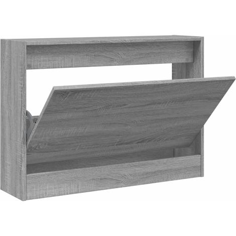 Maison Exclusive - Scarpiera Grigio Sonoma 80x21x57 cm in Legno Multistrato