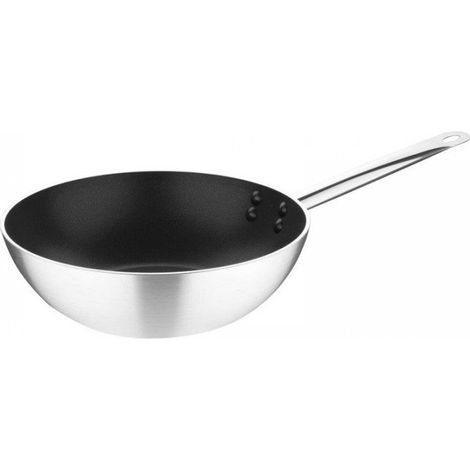 Wok aluminium (Ø)300 mm, anti-adhésif, compatible induction four (1/5)