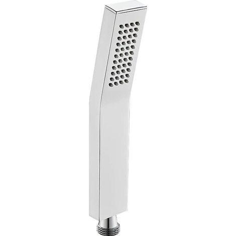 Pommeau de douche à main en laiton Pommeau de douche carré haute pression d'eau Pommeau de douche à fonction unique de luxe Pommeau de douche en silicone Finition chromée (1/5)