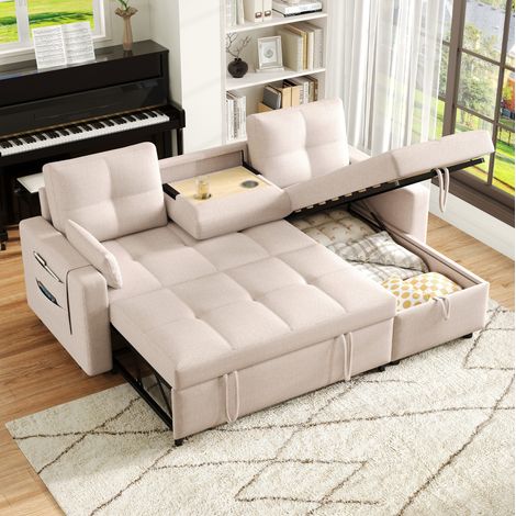 divano seduta 211x136 letto estraibile contenitore HAVRYA (1/5)