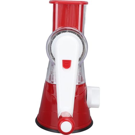 Râpe rotative 3 en 1 pour légumes, fromage et noix (rouge) (1/5)