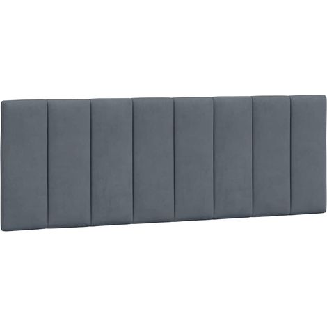 Maison Exclusive - Coussin de tête de lit Hanko gris foncé 140 cm velours (1/5)