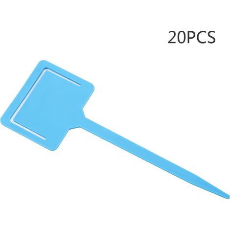20 Stück PVC wasserdichte, langlebige Gartenpflanzenetiketten, Blumenstecker, Saatgutstecker, Werkzeug, blau (1/5)