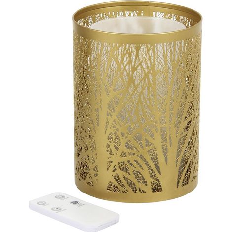 COFAN difusor/humidific. aromaterapia 100 ml modelo oasis , Consigue toques de naturaleza y aromas relajantes con nuestro difusor cilíndrico con capacidad de 100 ml en color dorado (1/4)