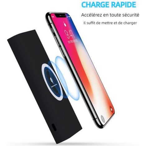 Chargeur sans fil Qi 3 en 11000mAh batterie externe Prise en charge des iPhone, iPad, iPod, Samsung, HTC, Xiaomi (1/4)