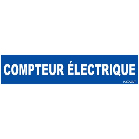 Panneau Compteur éléctrique - Rigide 330x75mm - 4120195
