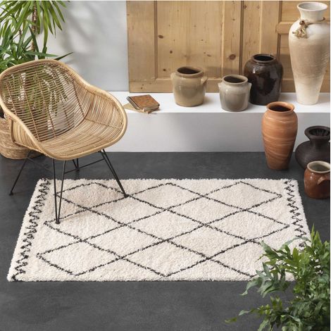 Tapis rectangle 120x170cm Beige - 120x170cm - Beige (1/3)