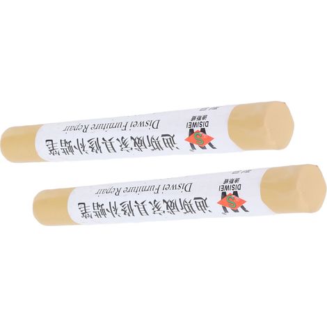 2 pièces Crayon retouche peinture meubles parquet bois composite réparation rayures teinte hêtre (1/5)