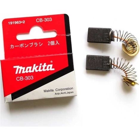 Satz von 2 Kohlebürsten CB 303 für Markenwerkzeug - MAKITA 191963-2 (1/3)