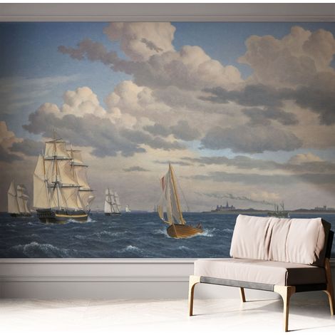 Carta da parati autoadesiva - impermeabile - murale da parete - decorazione murale - Avventura in mare 312x219 cm (1/5)