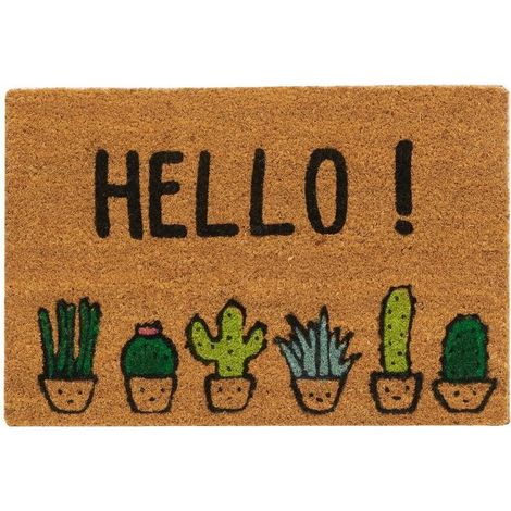 en fibre de 60 x 40 cm Cactus hello