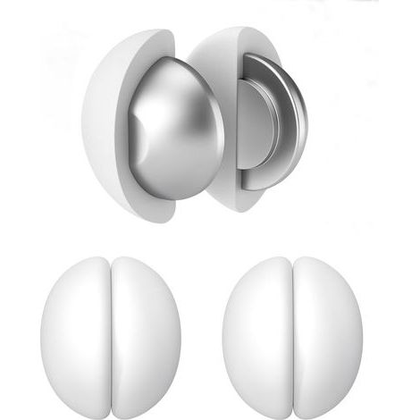 Magnetische Duschvorhanggewichte, beschwerter Boden mit rostbeständiger Silikonbeschichtung, verhindern das Verrutschen des Duschvorhangs im Wind, geeignet für Vorhänge und Tischdecken (weiß, 3 Paar) (1/5)
