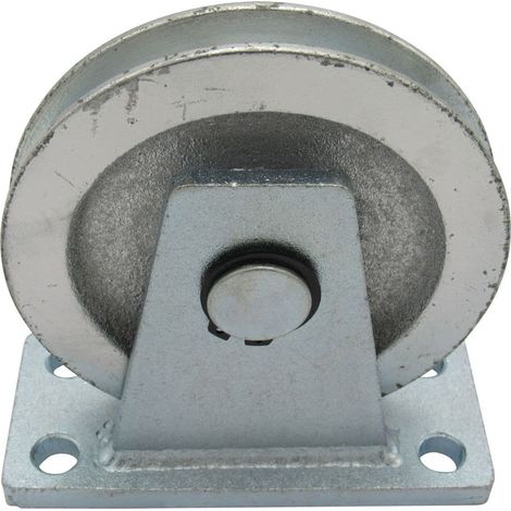 Cable Pulley Lifting Block 1 Ton 125MM (Vertical 8MM Wire Rope Hoist Galvanised 1T 1000KG) (1/5)