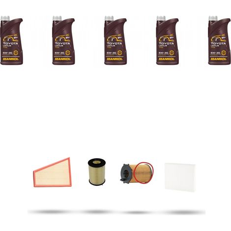 Kit tagliando 4 FILTRI e 5L OLIO compatibile con Volvo S80 II 2.0 D 100kw Dal 2007 (1/5)