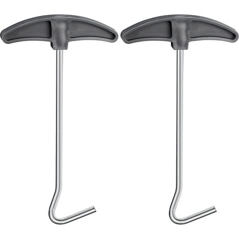 Lot de 2 extracteurs de piquets de tente pour camping en plein air (1/5)