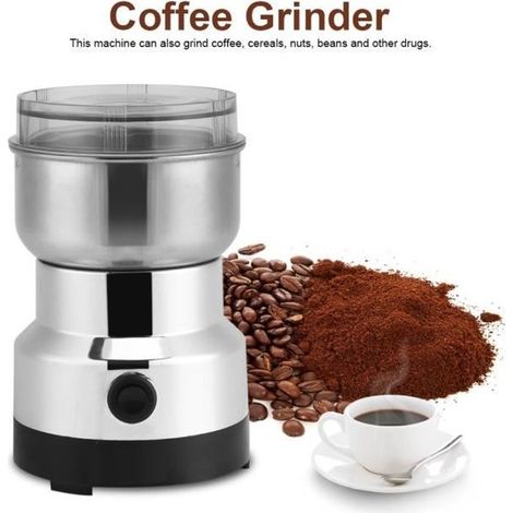 Broyeur à café en acier inoxydable - LAV - Moulin à café électrique pour la maison - Gris (1/4)