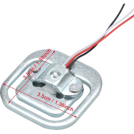 Lot de 4 capteurs de pesage demi-pont de 50 kg/110 lb, à 3 fils, avec jauge de contrainte à résistance électrique. (1/5)