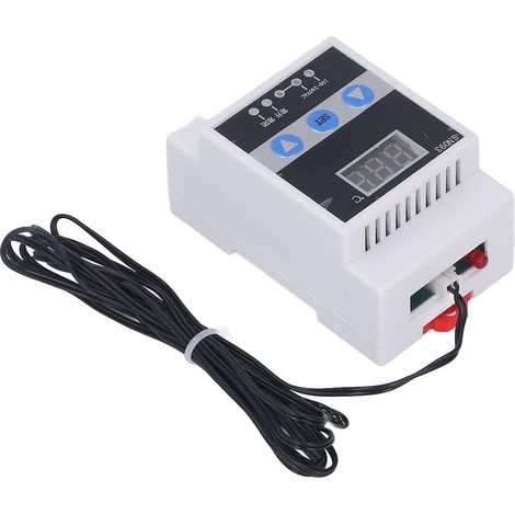 Thermostat régulateur de température écran numérique montage facile alimentation isolée 110-240V sonde à goutte d'eau (1/5)