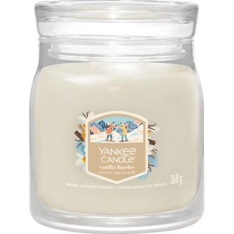 YANKEE CANDLE Giara Media in vetro Vanilla Flurries (1/2)