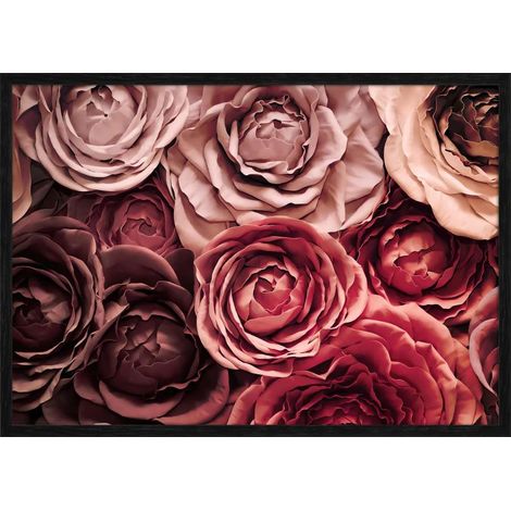 Decoposter Flowers con cornice 50x70
