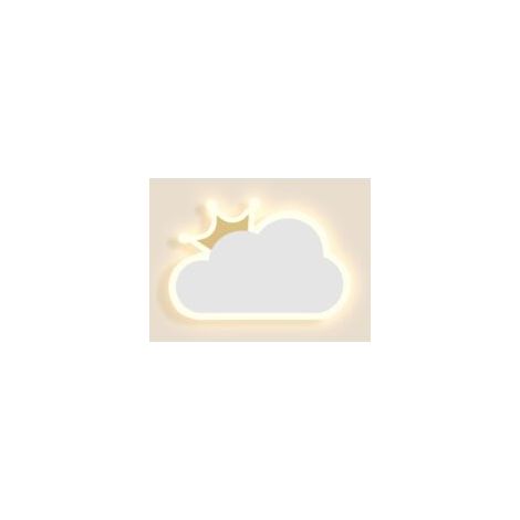 Applique murale d'intérieur, applique murale LED 14 W, applique murale moderne en forme de nuage, applique murale blanc chaud pour chambre d'enfant (1/5)