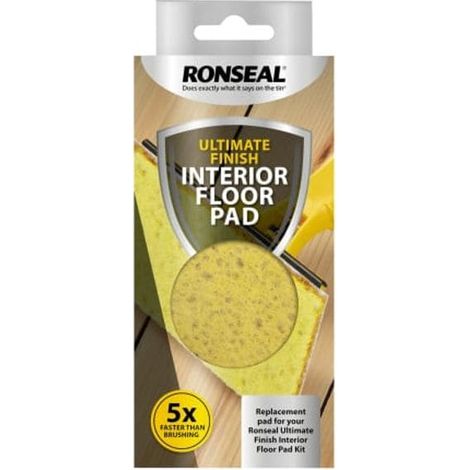 Ronseal 39496 Ultimate Finish Interior Floor Pad Refill Kit RSLIAFRP