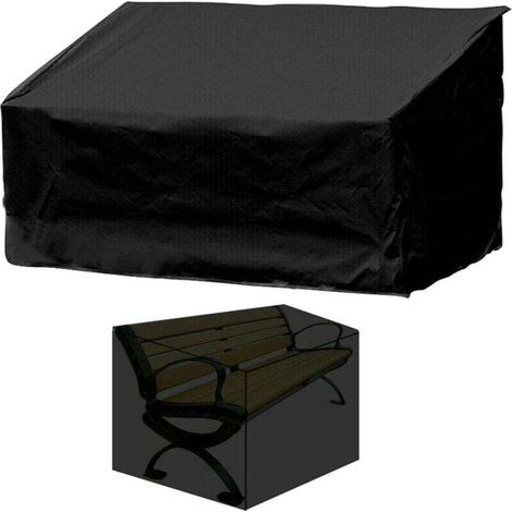 Housse de banc 2/3 places, housses de meubles de jardin, imperméables, coupe-vent, anti-UV (162 x 66 x 89 cm) (1/4)