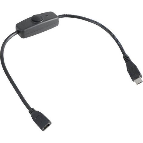 USB 2.0 auf kurzes USB-Verlängerungskabel mit Ein-/Ausschalter für effizientes Laden (1/4)