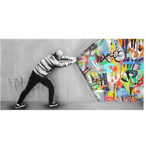 – Tableau street art graffiti 50x100 cm – Impression HD sur toile – Couleurs vives – Décor mural moderne sans cadre (1/5)