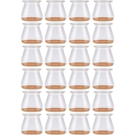Set mit 24 Möbelbeinschonern, Silikon, transparent (1/5)