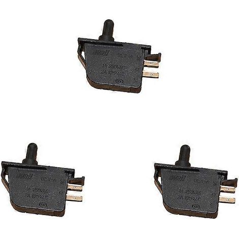 Interrupteur de porte d'armoire de désinfection - KA1-1A 250 V CA Interrupteur universel encastré pour hotte de cuisine Accessoires pour armoire de désinfection 3 pièces ( ) (1/2)