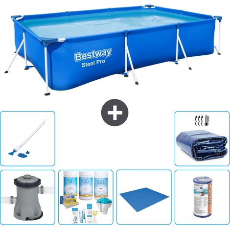 Bestway Piscina Bestway Steel Pro Rettangolare - 300x201x66 cm - 8-pezzi  S21572 (1/5)