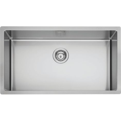 Lavello ICROS 74X44, 1 vasca, ACCIAIO INOX AISI 304-18/10 Made in Italy (1/4)