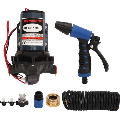 Kit de pompe de lavage série 51, 12 V CC, 5,5 GPM, 70 PSI, haute pression, avec buse de pulvérisation (1/5)