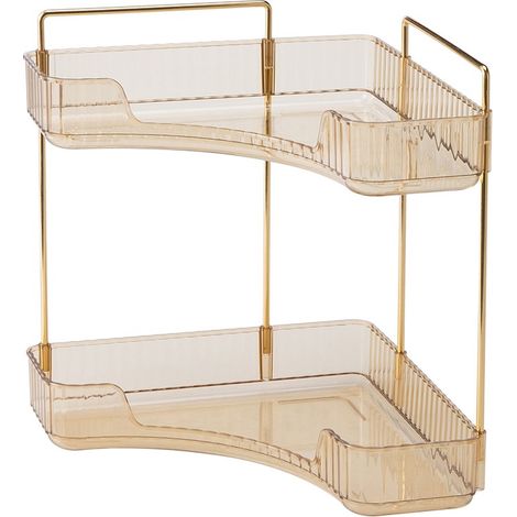 Rangement Maquillage Organisateur 2 Couches Ambre (1/5)