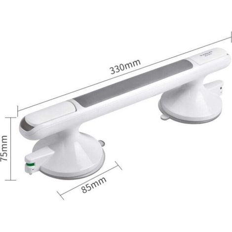 Enowelir Main Courante De Sécurité Pour Toilettes Fixation Par Ventouse Sans Perforation (1/5)
