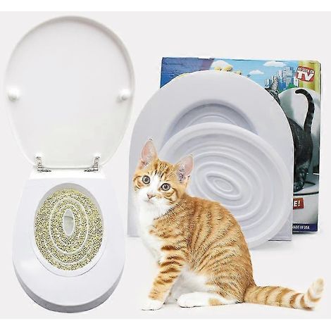 Kit de nettoyage pour toilettes pour chats, système de nettoyage, litière pour urinoir et pot pour animaux de compagnie FK (1/4)